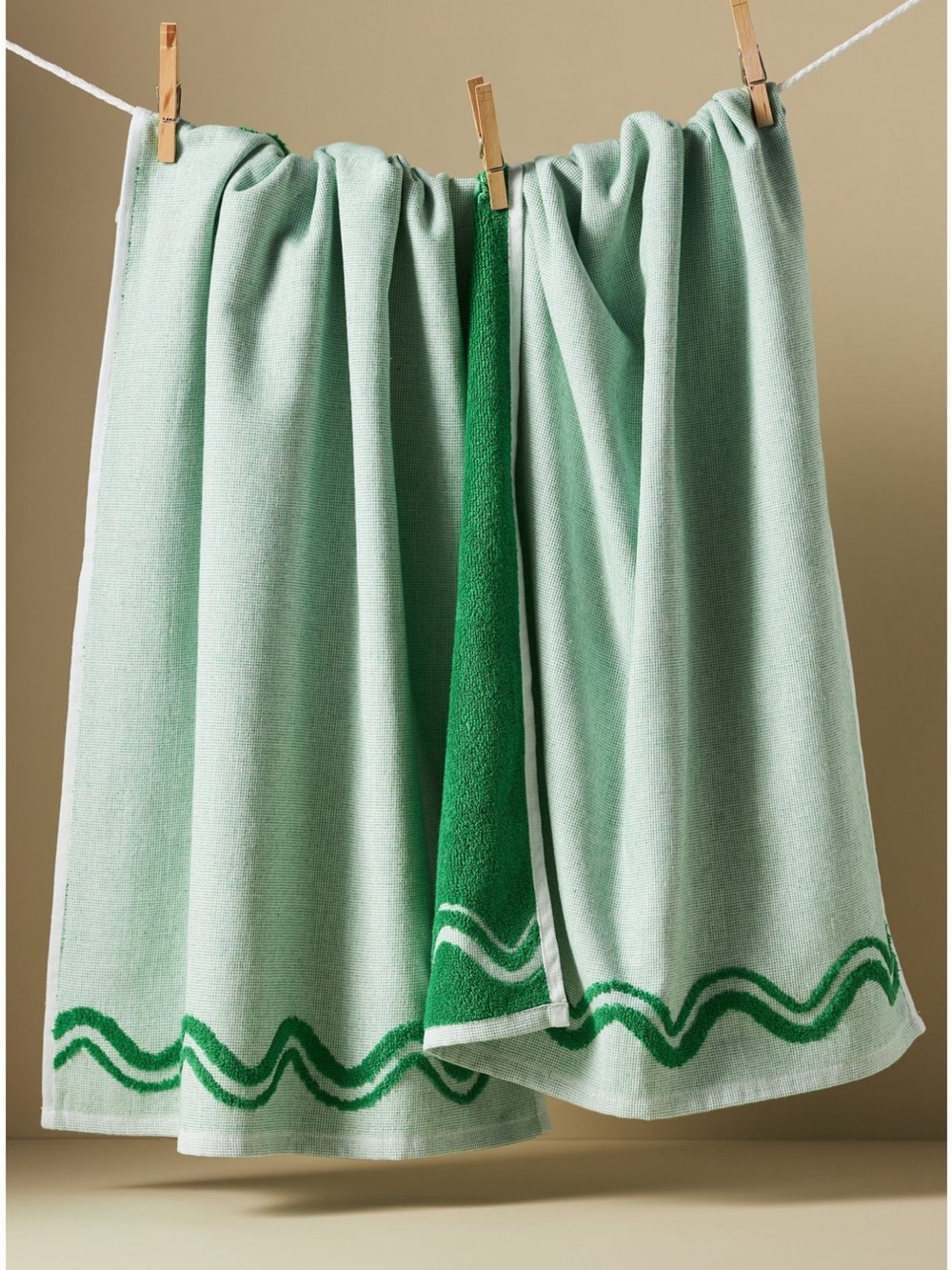 NWT Anthropologie Madeline Terry Dish Towels, Set of 2